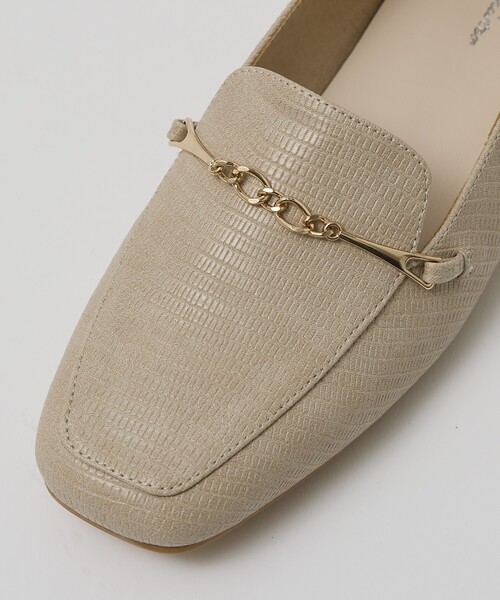 Au BANNISTER(オゥバニスター)の「【販売店舗限定】バブーシュビットモカスクエアトゥローファー(ローファー・レディース・グレイッシュベージュ/ネイビー/ブラック・38/37/36/35/40/39)」の10枚目の写真