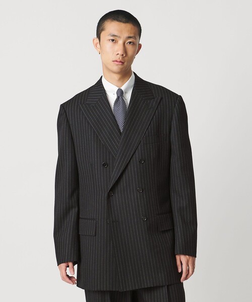 UNITED ARROWS & SONS（ユナイテッドアローズアンドサンズ）の「＜UNITED ARROWS & SONS by MASATAKA HATTORI＞BIG D6B JACKET/テーラードジャケット（テーラードジャケット・メンズ・ブラック/ダークオレンジ・48/44/46）」の8枚目の写真