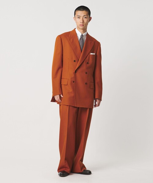 UNITED ARROWS & SONS（ユナイテッドアローズアンドサンズ）の「＜UNITED ARROWS & SONS by MASATAKA HATTORI＞BIG D6B JACKET/テーラードジャケット（テーラードジャケット・メンズ・ブラック/ダークオレンジ・48/44/46）」の3枚目の写真