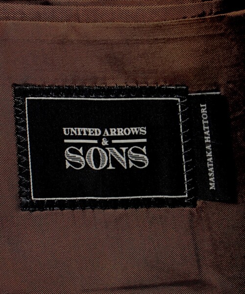 UNITED ARROWS & SONS(ユナイテッドアローズアンドサンズ)の「<UNITED ARROWS & SONS by MASATAKA HATTORI>BIG D6B JACKET/テーラードジャケット(テーラードジャケット・メンズ・ブラック/ダークオレンジ・48/44/46)」の12枚目の写真