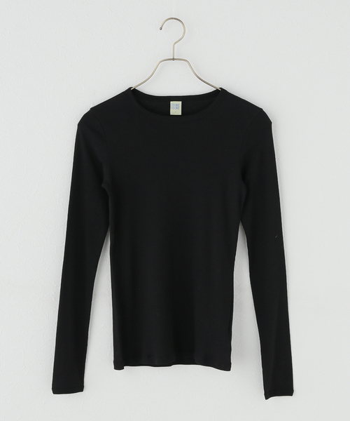 plage(プラージュ)の「FLORE FLORE / フローレフローレ OLIVIA SLEEVE トップス(Tシャツ/カットソー・レディース・ブラック/ホワイト・FREE)」の1枚目の写真