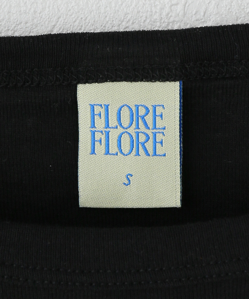 plage(プラージュ)の「FLORE FLORE / フローレフローレ OLIVIA SLEEVE トップス(Tシャツ/カットソー・レディース・ブラック/ホワイト・FREE)」の5枚目の写真