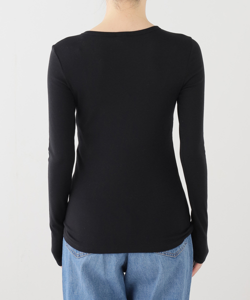 plage(プラージュ)の「FLORE FLORE / フローレフローレ OLIVIA SLEEVE トップス(Tシャツ/カットソー・レディース・ブラック/ホワイト・FREE)」の11枚目の写真