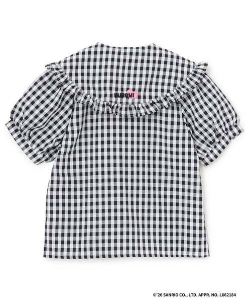 Lycee mine（リセマイン）の「【サンリオキャラクターズ】ハローキティ/クロミ アソート刺しゅうブラウス（シャツ/ブラウス・キッズ・サックスブルー/ブラック/レッド/ラベンダー・110cm/130cm/100cm/140cm/120cm）」の9枚目の写真