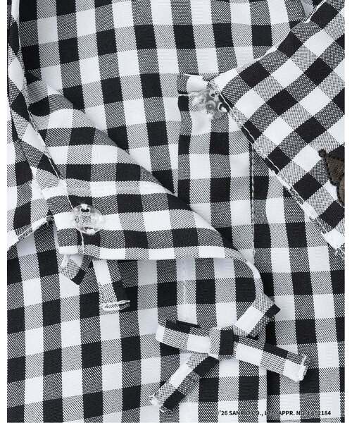 Lycee mine（リセマイン）の「【サンリオキャラクターズ】ハローキティ/クロミ アソート刺しゅうブラウス（シャツ/ブラウス・キッズ・サックスブルー/ブラック/レッド/ラベンダー・110cm/130cm/100cm/140cm/120cm）」の11枚目の写真