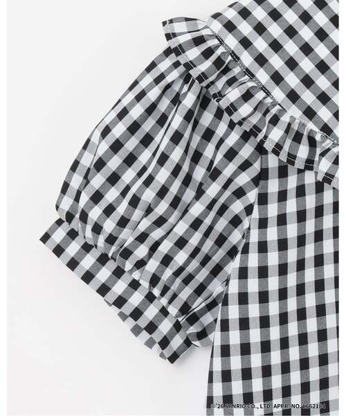 Lycee mine（リセマイン）の「【サンリオキャラクターズ】ハローキティ/クロミ アソート刺しゅうブラウス（シャツ/ブラウス・キッズ・サックスブルー/ブラック/レッド/ラベンダー・110cm/130cm/100cm/140cm/120cm）」の12枚目の写真