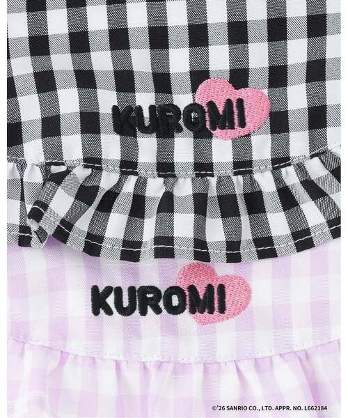 Lycee mine（リセマイン）の「【サンリオキャラクターズ】ハローキティ/クロミ アソート刺しゅうブラウス（シャツ/ブラウス・キッズ・サックスブルー/ブラック/レッド/ラベンダー・110cm/130cm/100cm/140cm/120cm）」の16枚目の写真