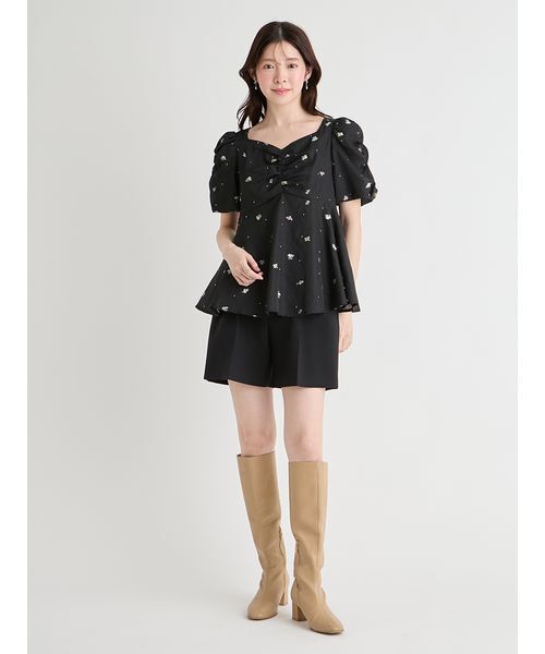 CELFORD（セルフォード）の「小花ジャガードペプラムブラウス（シャツ/ブラウス・レディース・イエロー/ブラック/オフホワイト・36/38）」の14枚目の写真