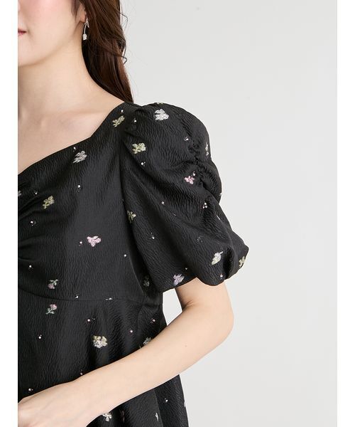 CELFORD（セルフォード）の「小花ジャガードペプラムブラウス（シャツ/ブラウス・レディース・イエロー/ブラック/オフホワイト・36/38）」の9枚目の写真