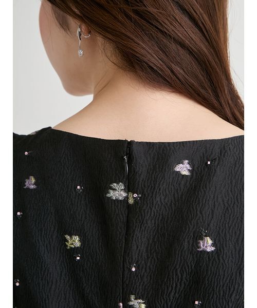 CELFORD（セルフォード）の「小花ジャガードペプラムブラウス（シャツ/ブラウス・レディース・イエロー/ブラック/オフホワイト・36/38）」の11枚目の写真