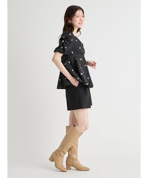 CELFORD（セルフォード）の「小花ジャガードペプラムブラウス（シャツ/ブラウス・レディース・イエロー/ブラック/オフホワイト・36/38）」の15枚目の写真