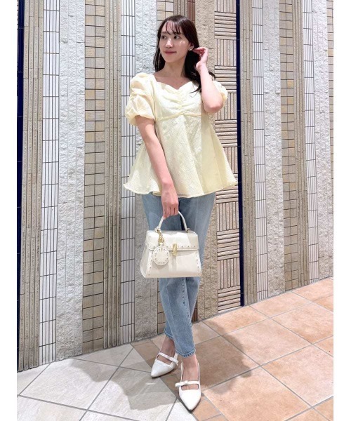 CELFORD（セルフォード）の「小花ジャガードペプラムブラウス（シャツ/ブラウス・レディース・イエロー/ブラック/オフホワイト・36/38）」の20枚目の写真