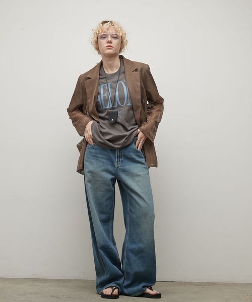 uchi.(ウチ)の「メッシュダブルテーラードジャケット(テーラードジャケット・レディース・ネイビー/ベージュ/モカ・FREE)」の12枚目の写真