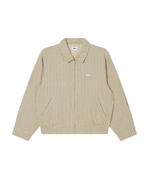 OBEY(オベイ)の「OBEY / オベイ LUTHER BLOUSON JACKET(ブルゾン・メンズ・ブラック/ベージュ・LARGE/MEDIUM)」の2枚目の写真