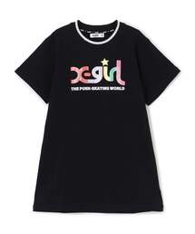 X-girl Stages | 【人気商品再入荷】【直営店で取り扱い無し】ラメ発泡ロゴTワンピース(ワンピース)