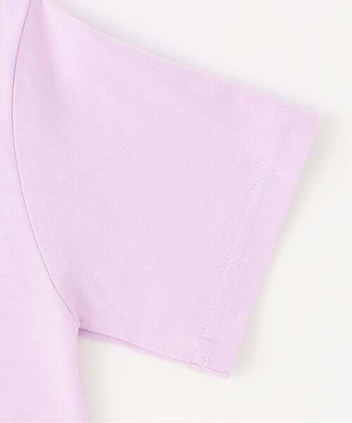 X-girl Stages（エックスガールステージス）の「【人気商品再入荷】【直営店で取り扱い無し】ラメ発泡ロゴTワンピース（ワンピース・キッズ・ブラック/ラベンダー・90cm/130cm/120cm/140cm）」の5枚目の写真