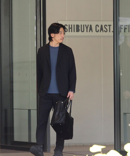 GLOSTER（グロスター）の「【セットアップ対応】リネンタッチドビージャケット（テーラードジャケット・メンズ・グレー/ブラック・M/L/S）」の22枚目の写真