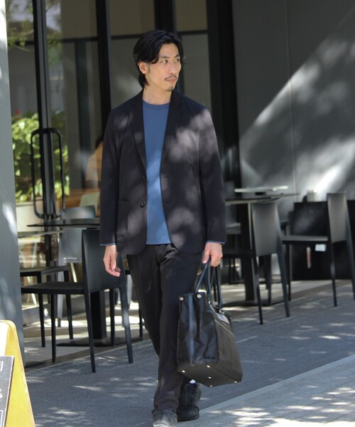 GLOSTER（グロスター）の「【セットアップ対応】リネンタッチドビージャケット（テーラードジャケット・メンズ・グレー/ブラック・M/L/S）」の20枚目の写真