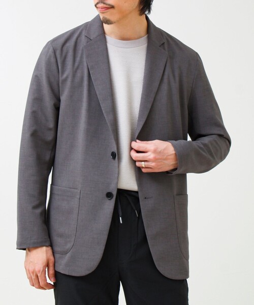 GLOSTER（グロスター）の「【セットアップ対応】リネンタッチドビージャケット（テーラードジャケット・メンズ・グレー/ブラック・M/L/S）」の16枚目の写真