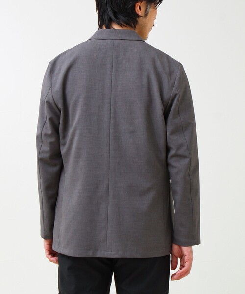 GLOSTER（グロスター）の「【セットアップ対応】リネンタッチドビージャケット（テーラードジャケット・メンズ・グレー/ブラック・M/L/S）」の11枚目の写真