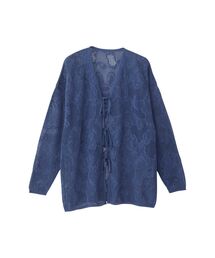 未使用HYSTERIC GLA ベロアカーディガン ファイヤーギター総柄プリント HYSTERIC GLAMOUR（ヒステリックグラマー） HYSTERIC