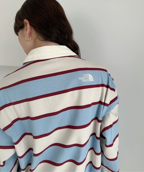 THE NORTH FACE(ザノースフェイス)の「◇THE NORTH FACE◇ WHITE LABEL 正規品/メンズ イージーオン ストライプ ポロシャツ M'S EASYON STRIPE POLO TEE(ポロシャツ・レディース・キャメル/ライトブルー/ブラック・M)」の12枚目の写真