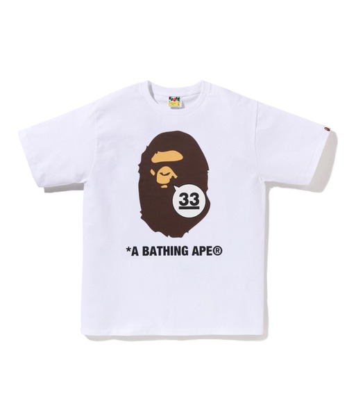 A BATHING APE 33RD ANNIV. APE HEAD TEE（Tシャツ/カットソー）｜A