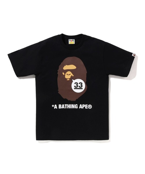 A BATHING APE 33RD ANNIV. APE HEAD TEE（Tシャツ/カットソー）｜A