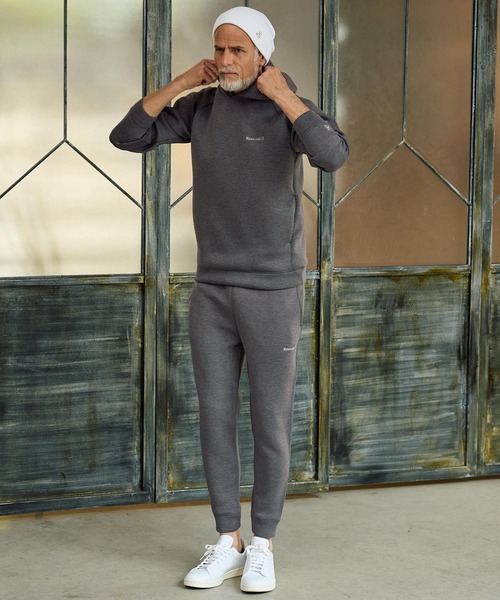 Maison code 13（メゾンコードサーティーン）の「mpa4061-cardboard knit raglan sleeve hoodie パーカー(M26S-21)（パーカー・メンズ・グリーン系その他/グレー/ブラック・S/M/L/XL）」の6枚目の写真