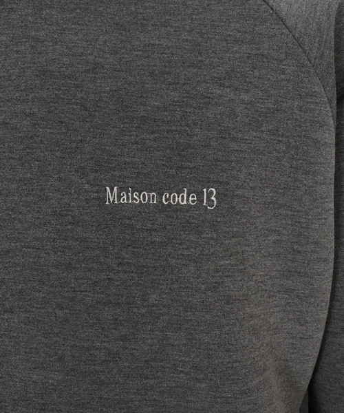 Maison code 13（メゾンコードサーティーン）の「mpa4061-cardboard knit raglan sleeve hoodie パーカー(M26S-21)（パーカー・メンズ・グリーン系その他/グレー/ブラック・S/M/L/XL）」の20枚目の写真