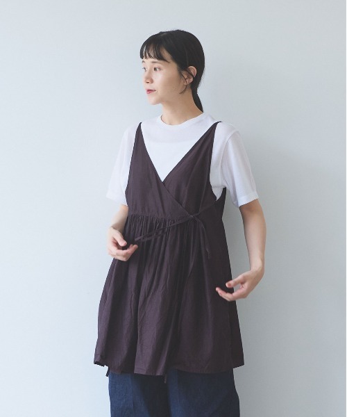 △cotton cupla product dye cachecoeur bitier blouse（シャツ