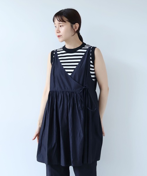 yuni(ユニ )の「△cotton cupla product dye cachecoeur bitier blouse(シャツ/ブラウス・レディース・ピンク/カーキ/ネイビー/ブルー/ブラック/ダークブラウン・FREE)」の5枚目の写真