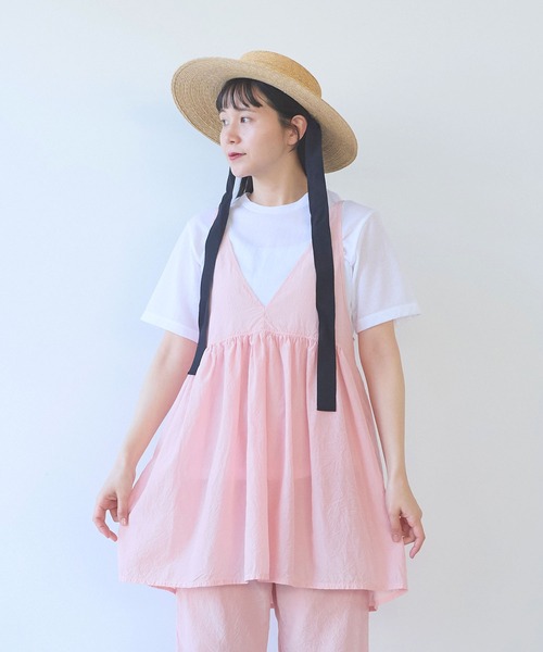 yuni(ユニ )の「cotton cupla product dye cachecoeur bitier blouse(シャツ/ブラウス・レディース・ピンク・FREE)」の1枚目の写真