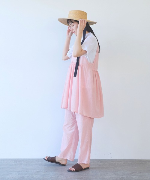 yuni(ユニ )の「△cotton cupla product dye cachecoeur bitier blouse(シャツ/ブラウス・レディース・ピンク/カーキ/ネイビー/ブルー/ブラック/ダークブラウン・FREE)」の8枚目の写真