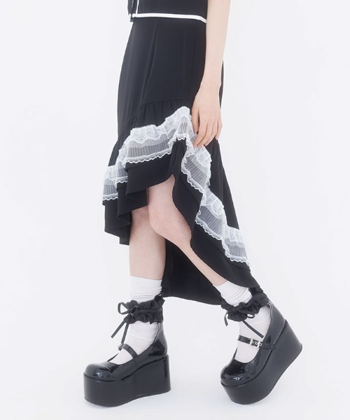 FickleBebe（フィクルベベ）の「イレヘムマーメイドＳＫ（スカート・レディース・ブラック/その他1・1/0）」の3枚目の写真