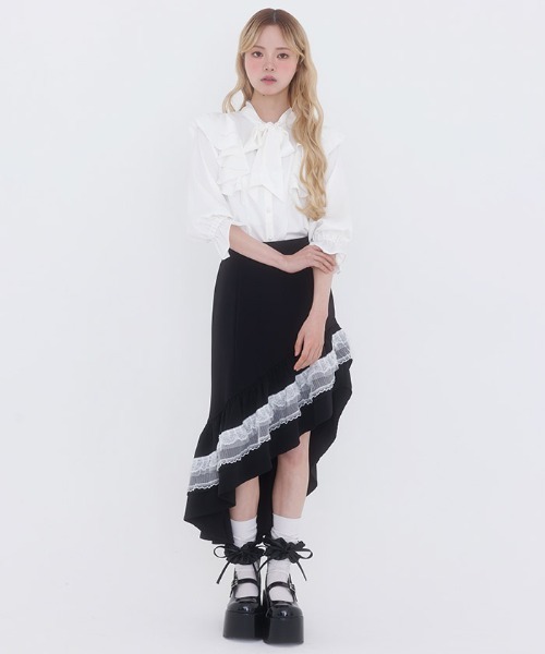 FickleBebe（フィクルベベ）の「イレヘムマーメイドＳＫ（スカート・レディース・ブラック/その他1・1/0）」の4枚目の写真