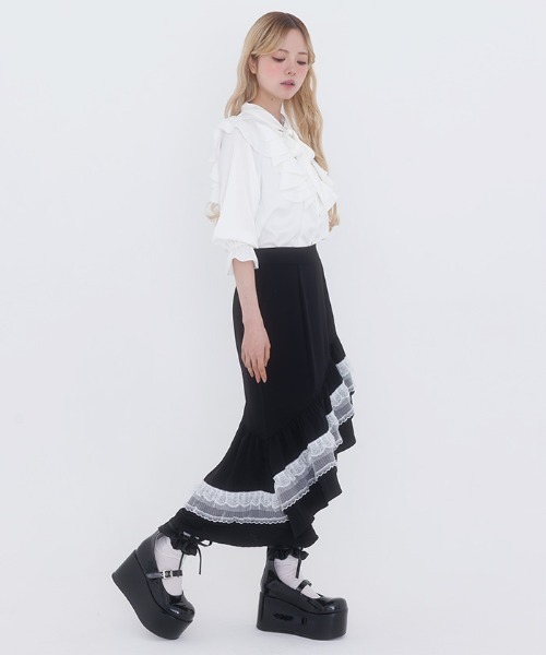 FickleBebe（フィクルベベ）の「イレヘムマーメイドＳＫ（スカート・レディース・ブラック/その他1・1/0）」の6枚目の写真