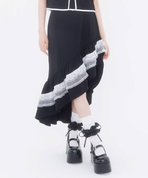 FickleBebe（フィクルベベ）の「イレヘムマーメイドＳＫ（スカート・レディース・ブラック/その他1・1/0）」の7枚目の写真