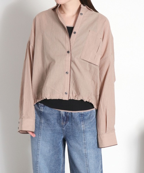 cepo（セポ）の「【ZOZO限定カラー】〈袖2way〉アソートカラーシアードロストマルチシャツ（シャツ/ブラウス・レディース・オフホワイト/サックスブルー/イエロー/ベージュ/ホワイト系その他/ピンク・M）」の18枚目の写真