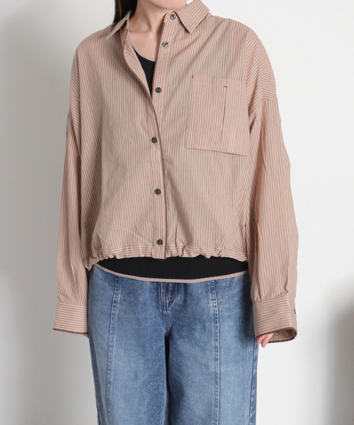 cepo（セポ）の「【ZOZO限定カラー】〈袖2way〉アソートカラーシアードロストマルチシャツ（シャツ/ブラウス・レディース・オフホワイト/サックスブルー/イエロー/ベージュ/ホワイト系その他/ピンク・M）」の22枚目の写真