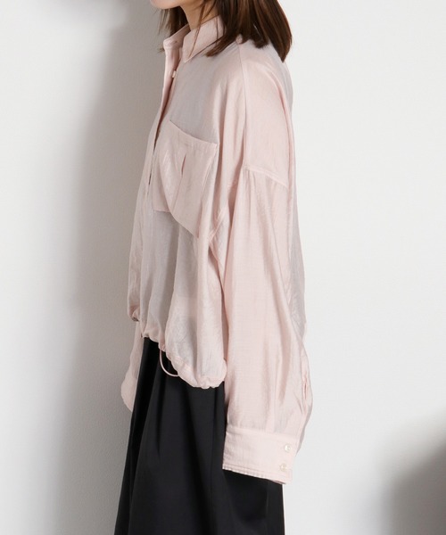 cepo（セポ）の「【ZOZO限定カラー】〈袖2way〉アソートカラーシアードロストマルチシャツ（シャツ/ブラウス・レディース・オフホワイト/サックスブルー/イエロー/ベージュ/ホワイト系その他/ピンク・M）」の8枚目の写真