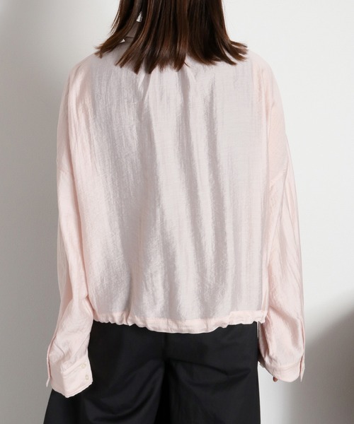 cepo（セポ）の「【ZOZO限定カラー】〈袖2way〉アソートカラーシアードロストマルチシャツ（シャツ/ブラウス・レディース・オフホワイト/サックスブルー/イエロー/ベージュ/ホワイト系その他/ピンク・M）」の9枚目の写真