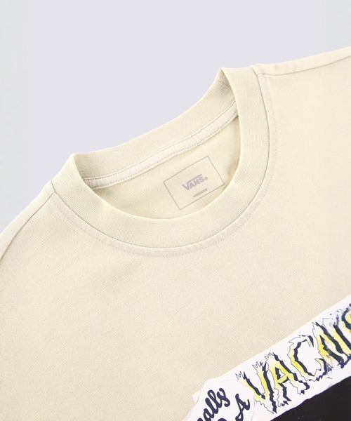 VANS（バンズ）の「VACATION サイドパネル Tシャツ / LR SIDE PANEL TEE oatmeal VN000NN12N11（Tシャツ/カットソー・メンズ・オフホワイト・X-LARGE/SMALL/MEDIUM/LARGE）」の3枚目の写真