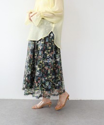 Three Four Time | フラワーカラーレーススカート(スカート)