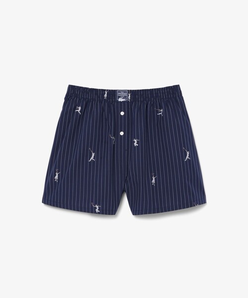 LACOSTE（ラコステ）の「プレイヤージャカード ストライプ ポプリンショートパンツ（その他パンツ・レディース・ブルー系その他・38/36）」の9枚目の写真