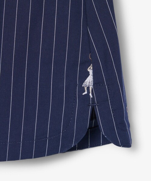 LACOSTE（ラコステ）の「プレイヤージャカード ストライプ ポプリンショートパンツ（その他パンツ・レディース・ブルー系その他・38/36）」の3枚目の写真