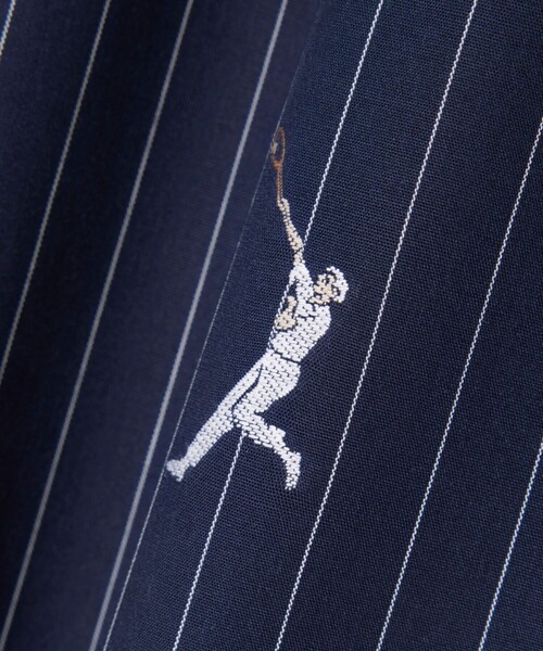 LACOSTE（ラコステ）の「プレイヤージャカード ストライプ ポプリンショートパンツ（その他パンツ・レディース・ブルー系その他・38/36）」の5枚目の写真