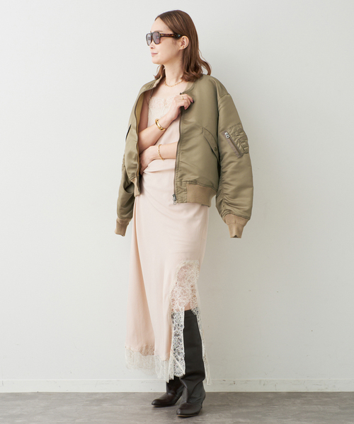 Deuxieme Classe（ドゥーズィエムクラス）の「*Lace Trimmed ドレス 1（ワンピース・レディース・ベージュ・FREE）」の5枚目の写真