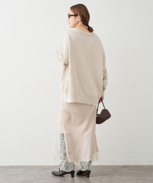 Deuxieme Classe（ドゥーズィエムクラス）の「*Lace Trimmed ドレス 1（ワンピース・レディース・ベージュ・FREE）」の10枚目の写真