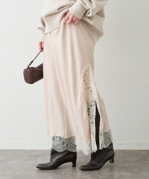 Deuxieme Classe（ドゥーズィエムクラス）の「*Lace Trimmed ドレス 1（ワンピース・レディース・ベージュ・FREE）」の11枚目の写真